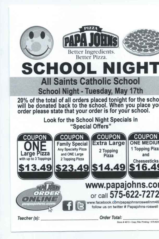 PAPA JOHNS COUPON